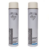 Pachet 2 x Vopsea Spray Acrilica Brilliante Alb Pur Lucios RAL 9010 600 ml