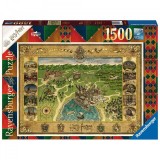 Cumpara ieftin Puzzle Harta Hogwarts, 1500 Piese, Ravensburger