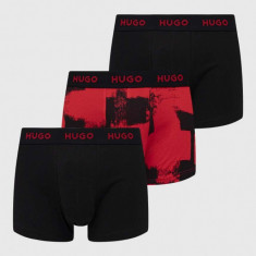 HUGO boxeri 3-pack bărbați, culoarea roșu 50480170