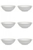 Set boluri supa, 6 piese, 650 ml, Portelan, Alb