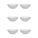 Set boluri, 6 piese, 1.4 l, Portelan, Alb