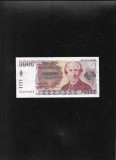 Rar! Argentina 5000 5.000 pesos argentinos 1985 seria07259021 unc