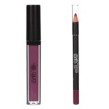 Luciu de Buze Mat &amp; Creion de Buze Classic Lila Inchis 3.8ml