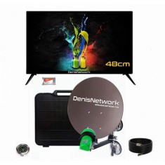 Set complet antena camion, televizor 12-24V de 48cm, portabil