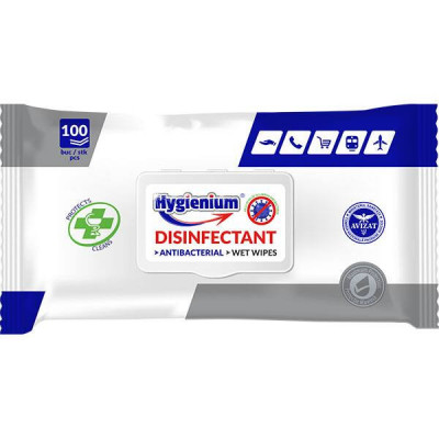 Servetele Umede Dezinfectante Hygienium, 100buc/pachet foto