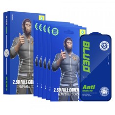 Folie de protectie Ecran Blueo Silk HD pentru Apple iPhone XS Max, Sticla Securizata, Full Glue, Set 5 bucati, 2.5D, Neagra