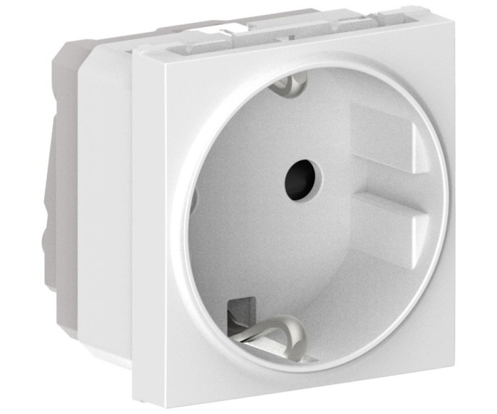 Priza schuko 2M 16A Flexo Himel alb