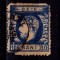 ✅ RO 1872 ,LP 36 ,&quot;Carol I cu barba- dant.&quot;,10 B albastru, defecte dantelura/colt ,stampilat