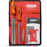 Kit &icirc;ntreținere lanț Oregon, cu pilă rotundă, 5.5 mm, 3/8 inch, 558551, 567351