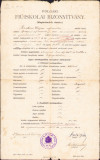 HST A1824 Certificat școlar 1913 S&acirc;ntana Arad