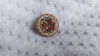 BROSA din MICROMOZAIC VENETIAN MILLEFIORI manopera EXCEPTIONALA de efect ITALIA, Alama
