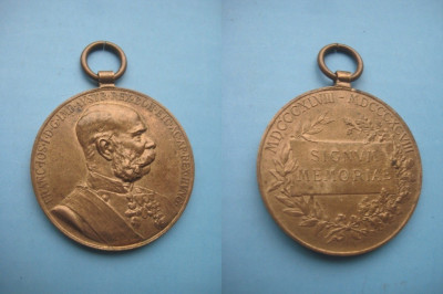 4667-I-Medalie Franz Joseph Signum Memoriae al 50-lea jubileu Austro-Ungaria. foto