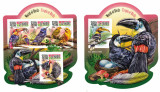 SIERRA LEONE 2015 - Lumea pasarilor (5) / set complet - colita+bloc MNH