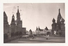 FA59-Carte Postala- RUSIA - Moscova, piata rosie, circulata 1960