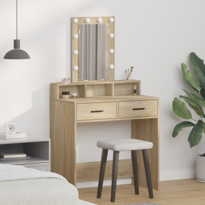 vidaXL Masă de Machiaj cu sertar Maro 79 x 41 x 140 cm Lemn compozit 865165 foto
