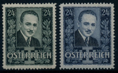 AUSTRIA 1934 DOLFUSS , PERSONALITATI , EVENIMENTE SERIE COMPLETA NESTAMPILATA foto