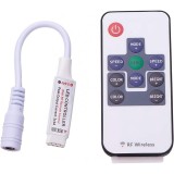 Mini Controler RF Wireless 10 Taste RGB 4 Fire Banda LED 5-24V, Telecomanda Inclusa