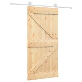 Usa glisanta cu set feronerie, 100x210 cm, lemn masiv de pin