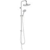 Set bara dus Ferro, cu suport culisant, dus fix 225mm, para dus mobila 120mm, 1 functie, furtun dus 150 cm, Crom