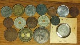 Start colectie 3 C incepatori - 16 monede diferite anii 1901-1925 = vechi de +100 ani - din toata lumea, stare buna !, Europa
