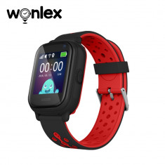 Ceas Smartwatch Pentru Copii Wonlex KT04 cu Functie Telefon, GPS, Camera, IP54 - Negru, Cartela SIM Cadou foto