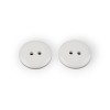 Set 10 nasturi lenjerie, rezistenti la spalare 95C, diametru 17,7 mm, Alb, Crisalida