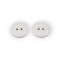 Set 10 nasturi lenjerie, rezistenti la spalare 95C, diametru 17,7 mm, Alb