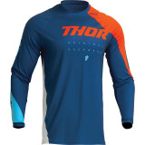 Tricou cross/atv Thor Sector Edge, albastru/portocaliu, marime M