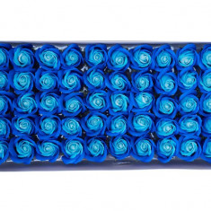 Trandafiri sapun bicolor pentru aranjamente florale set 50 buc