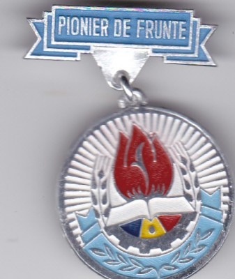AMS @ - INSIGNA PIONIER DE FRUNTE, ALUMINIU foto
