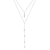 Cumpara ieftin Lantisor argint 925, JW1767, model dublu lung, placat cu rodiu