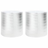 vidaXL Reflector de căldură pentru radiator 2 pcs Argintiu 25 x 0,5 m 42009832