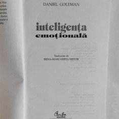 Inteligenta emotionala-Daniel Goleman-Ed.Curtea Veche 2001