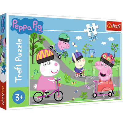 PUZZLE TREFL 24 MAXI PURCELUSA PEPPA PIG foto