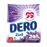 Detergent de rufe, manual, Dero 2 in 1, levantica + iasomie, 0.4 kg, 8 spalari