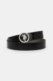 U.S. Polo Assn. curea de piele Marshal femei, culoarea negru, AIUQQ2567WAJ