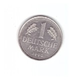 Moneda Germania 1 mark/marca 1990 J, stare foarte buna, curata