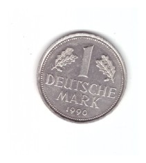 Moneda Germania 1 mark/marca 1990 J, stare foarte buna, curata