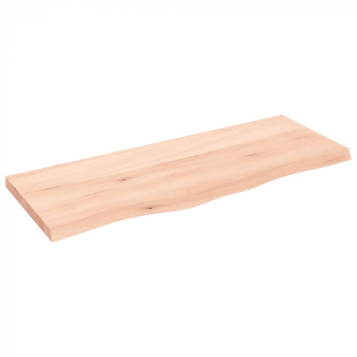 Blat de masa, 100x40x(2-4) cm, lemn masiv de stejar netratat
