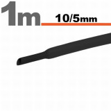 Tub termocontractibil Negru 10 / 5 mm
