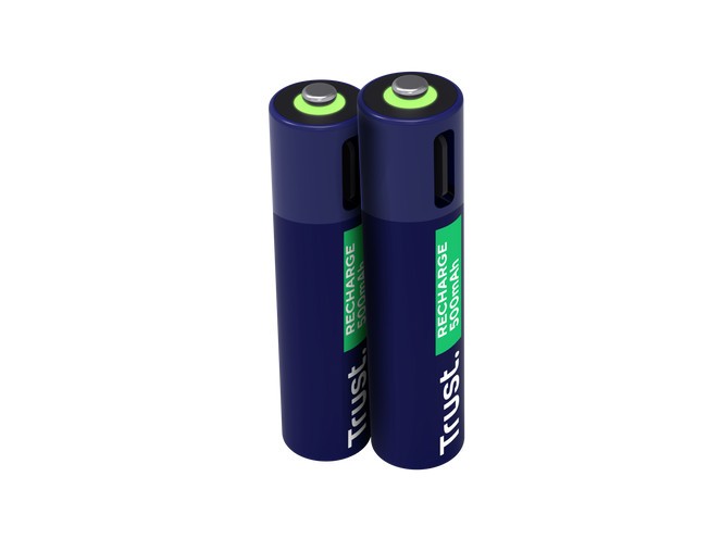 Baterii reincarcabile AAA Trust, incarcate prin USB-C, putere intrare 1.2W,