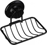 Suport pentru sapun ARCCI, negru, otel inoxidabil, 13,5 cm x 9,5 cm x 3,2 / 7 cm