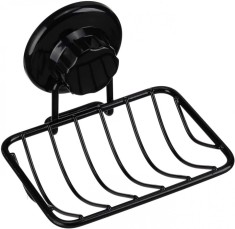 Suport pentru sapun ARCCI, negru, otel inoxidabil, 13,5 cm x 9,5 cm x 3,2 / 7 cm