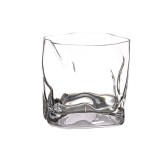 Pahar, pentru whiskey, Wave, din sticla, transparent, 280 ml, 8 cm inaltime, 8.5 cm latime, 8 cm adancime, Oem