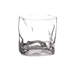 Pahar, pentru whiskey, Wave, din sticla, transparent, 280 ml, 8 cm inaltime, 8.5 cm latime, 8 cm adancime