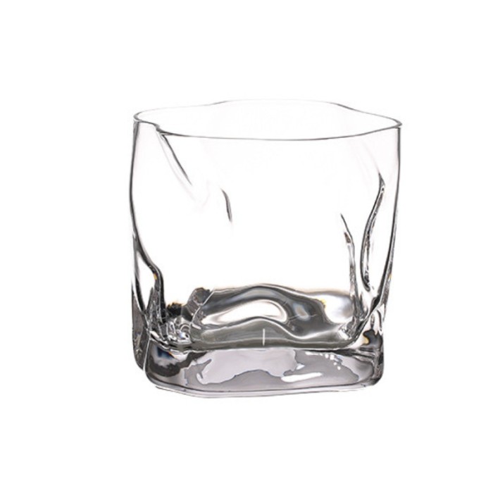 Pahar, pentru whiskey, Wave, din sticla, transparent, 280 ml, 8 cm inaltime, 8.5 cm latime, 8 cm adancime