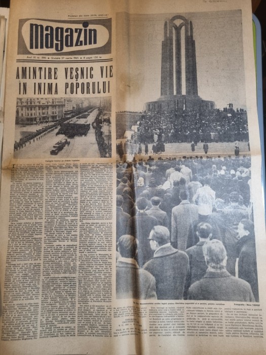 magazin 27 martie 1965- moartea lui gheorghe gheorghiu dej,art. brasov