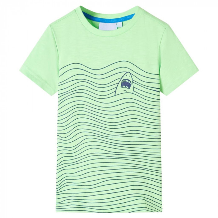 Tricou pentru copii, verde neon, 128 GartenMobel Dekor