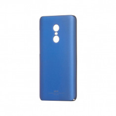 Husa MSVII Albastra + Folie Protectie Sticla Pentru Xiaomi Redmi Note 4,4X (MediaTek)