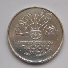 1000 ESCUDOS 1998 PORTUGALIA-argint